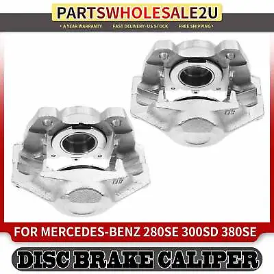 2x Front Brake Calipers For Mercedes-Benz 280SE 77-80 300SD 78-85 380SEL 81-83 • $108.99