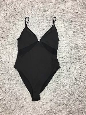 ZARA Bodysuit Womens Size Small Black Hourglass • $12.88