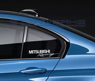 Mitsubishi Racing Decal Sticker Logo Racing Evolution Lancer New Pair • $12.59