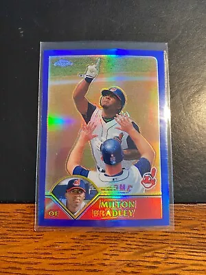 2003 Topps Chrome Blue Refractor #256 Milton Bradley! #/699! $1 Shipping!  A  • $3