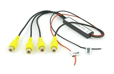 New 1 To 3 Car DVD TV Video Monitor Amplifier Booster Distribution RCA Splitter • $12
