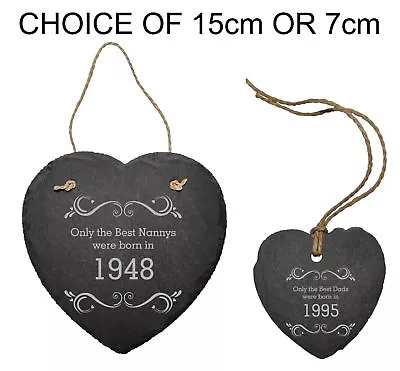 PERSONALISED ENGRAVED SLATE SIGN PLAQUE 21st 30th 40th 60th 70th BIRTHDAY GIFT • £9.95