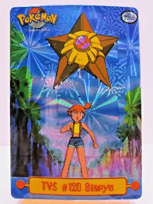 90's Pokémon Vending Holo STICKER Card Topps TV Animation TV5 Misty & Staryu • $0.99