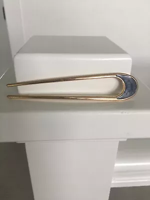 Vintage Hair Pin Gold And Marble Accessories Vintage Avon 1980 • $12