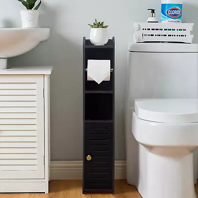 $50.99 • Buy Toilet Roll Holder,Chrome Toilet Paper Holder Behind Toilet Storage For Restroom