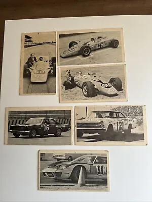 LOT OF 6 VINTAGE RACING CARDS STP 1960s Ford Galaxie Ford Mercury Indy 500 • $19.99