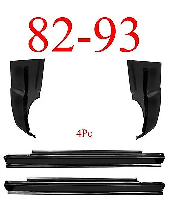 82 93 Chevy S10 4Pc Slip-On Rocker & Cab Corner GMC 1.2MM Thick Complete Kit • $94