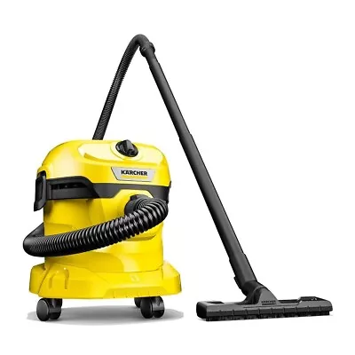 Karcher WD2 Plus Wet & Dry Vacuum Cleaner 1000W 240V - 1 YEAR EXTRA WARRANTY • £72.99