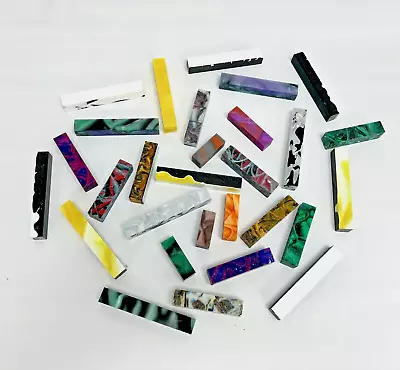Assorted Acrylic Pen Blanks 29 Pk - Mixed Sizes And Colors! - Pen/Project Blanks • $39