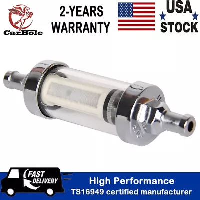 5/16  8mm Motorcycle Truck Petrol Diesel Inline Tube Gas Fuel Filter Clearview • $9.99