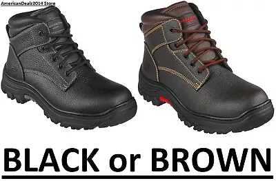 Skechers Men'S Burgin Work Boots Choose Black Or Brown - BRAND NEW - FREE SHIP • $54.90