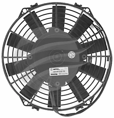 SPAL THERMO FAN 9 Inch (225MM) PULLER ELECTRIC 12V 624CFM STRAIGHT BLADE • $149