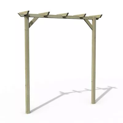 Modern Wooden Arch Hanbury Pergola Top Garden Archway Free Delivery 209x214cm • £69.99