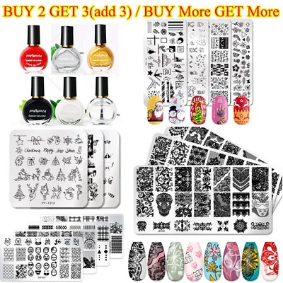 NEW Nail Art Stamp Template Image Polish Stamping Plate Manicure Stencil Design • $4.99