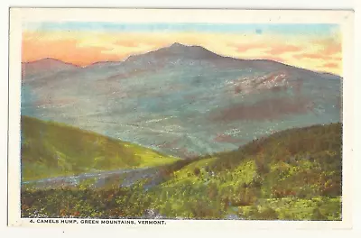 Vermont Camels Hump Green Mountains Unposted Postcard VTG 1920s • $5.98