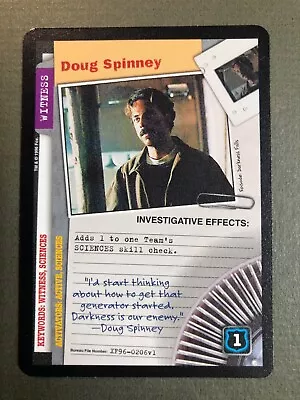 X-Files CCG Doug Spinney (Witness) 1996 NM PF • $1.75