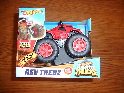 Hot Wheels Monster Trucks Rev Tredz Steer Clear New In Box • $10.19