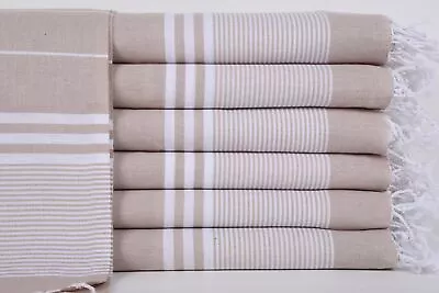 Kitchen Towel Wedding Gift Towels Striped Dishcloth Beige Towel 24x40 Inches • $7