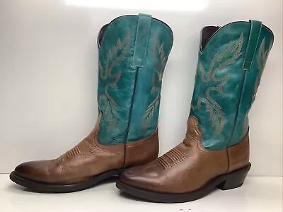 Mens Masterson Boot Co Cowboy Brown Boots Size 10 D • $26.99