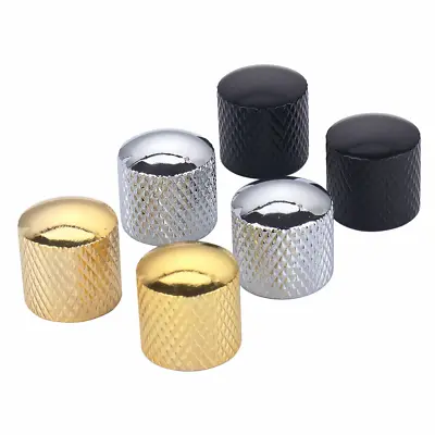 Guitar Knobs Metal Dome Volume Tone Control Knobs For Electric Guitar Bass Parts • $9.99