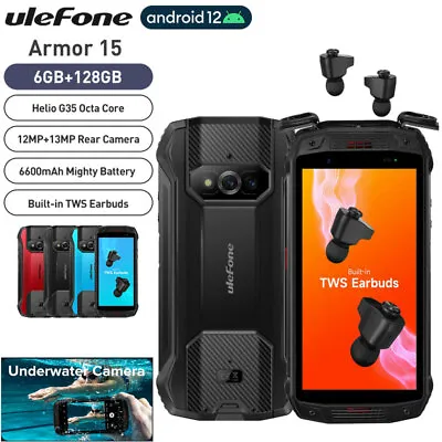 Unlock Ulefone Armor 15 4G Rugged Phone Android Outdoor Mobile With TWS Earbuds • $391.11
