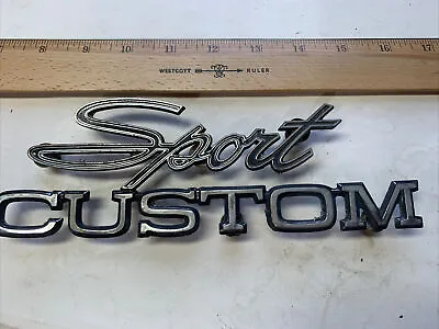 Vintage Original 1970-72 Ford Pickup “Sport Custom” Side Badge Emblem F100 F250 • $19.99