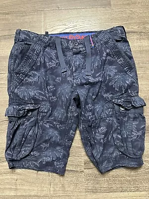 Superdry Shorts Mens Large Blue Core Lite Cargo Casual Stretch Utility • $29.99