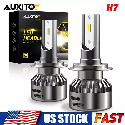 AUXITO H7 LED Headlight Kit 20000LM Hi Low Beam Bulb 6500K Lamp White High Power • $18.99