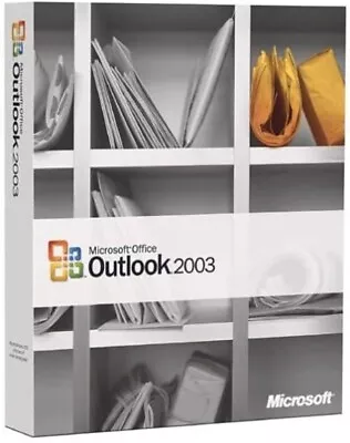 Microsoft Office Outlook 2003 Full Version Install CD W/ License = NEW = • $14.98