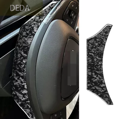 Forged Carbon Fiber Steering Wheel Uper Panel Trim For Ford Mustang Mach-E 2021+ • $29.97