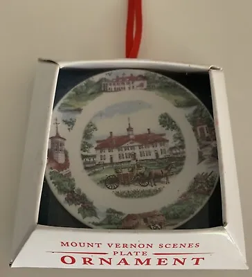 U.S. Capitol Miniature Plate Ornament Mount Vernon 2005 • $18