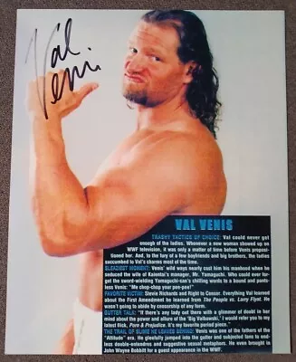 💥 Val Venis Auto 8x10 Vintage Rare Signed Photo WWF Wrestlemania WWE Wrestling  • $3.99