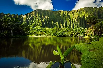 Hawaiin Islands 2024 To Jan 25 15-Month Oahu Kona Big Hawaii Beach WALL CALENDAR • $7.48