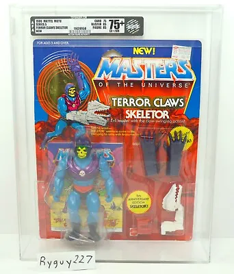 MOTU Terror Claws Skeletor AFA 75+ Graded Masters Of The Universe MOC Sealed • $995