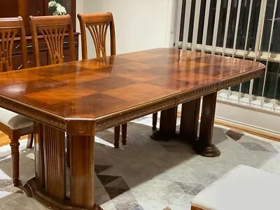 $799 • Buy Mahogany Dining Table With 8 Chairs