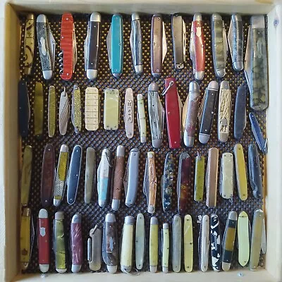 Vintage Lot Of 61 Knives-KeenKutterimperialHammer BrandColonialKA-BAR & More • $27