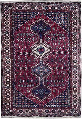 5x8 Hand Knotted Semi-Antique Yalameh Rug B-74479 • $2250