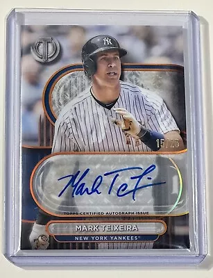 2024 Topps Tribute Mark Teixeira On-Card Auto Orange /25 Yankees !!!  • $12.50