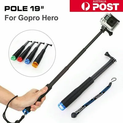 $11.99 • Buy Sports Monopod Tripod Selfie Stick Pole Handheld For Gopro Hero 6 5 4 3 +3 2 1