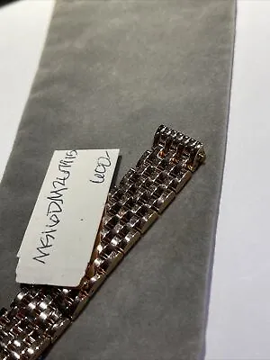 New Michele Deco 16MM Rose Gold Steel Bracelet MS16DM267715 Watch Band 16 Mm • $299