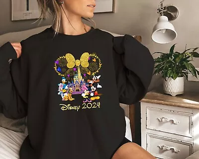 Disney 2024 Sweatshirt Disneyland Family Trip Hoodie Mickey And Friends • $19.99