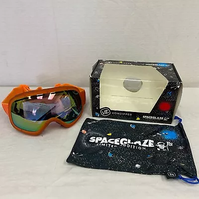 VonZipper Skylab Snow Goggles SpaceGlaze Tangerine W/ Meteor Chrome Lens • $63