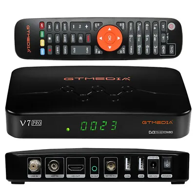 $36.99 • Buy GTMEDIA V7Pro FTA DVB-S/S2X Satellite Sat Receiver H.265 PVR + USB WIFI Youtube 
