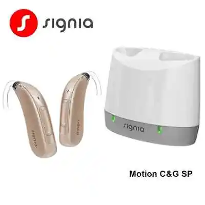 BTE Hearing Aid Rechargable New Signia Motion Charge &Go 1X Severe To Profound • $469.06
