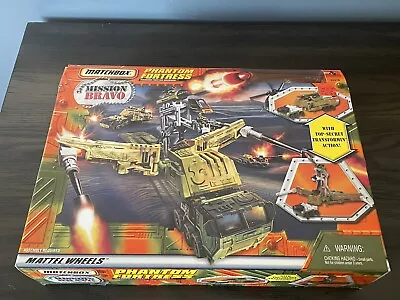 VTG Mattel Wheels Matchbox Micro Mission Bravo Phantom Fortress Playset MIB 1998 • $80