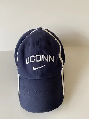 Nike UConn Hat Adjustable Baseball Cap University Connecticut Huskies Navy Blue • $15.29