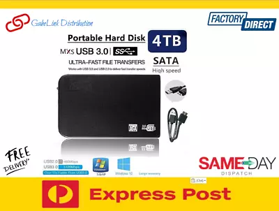 4TB Expansion Portable 2.5  HDD External Enclosure Hard Drive USB 3.0 • $36.99