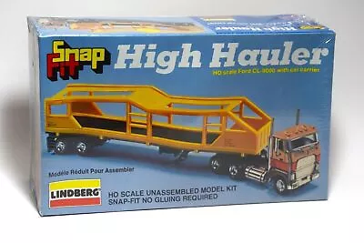 Lindberg 1051 HO Scale SnapFit High Hauler Ford CL-9000 Car Carrier Model Kit • $19.99