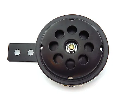 12 Volt 12V Deluxe Compact Motorcycle Horn - Black 100dB - Custom Cafe Racer • $10.95