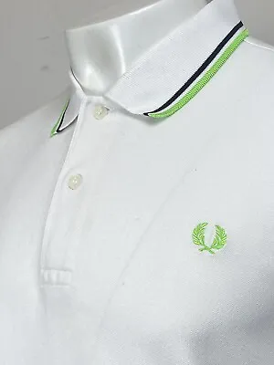 £51 • Buy Fred Perry | Twin Tipped M1200 Pique Polo Shirt XXL (White) Mod Scooter 60s Ska